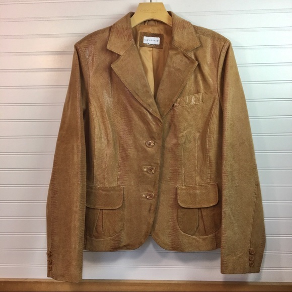 Kim Rogers Jackets & Blazers - Kim Rogers Leather Blazer Jacket‎